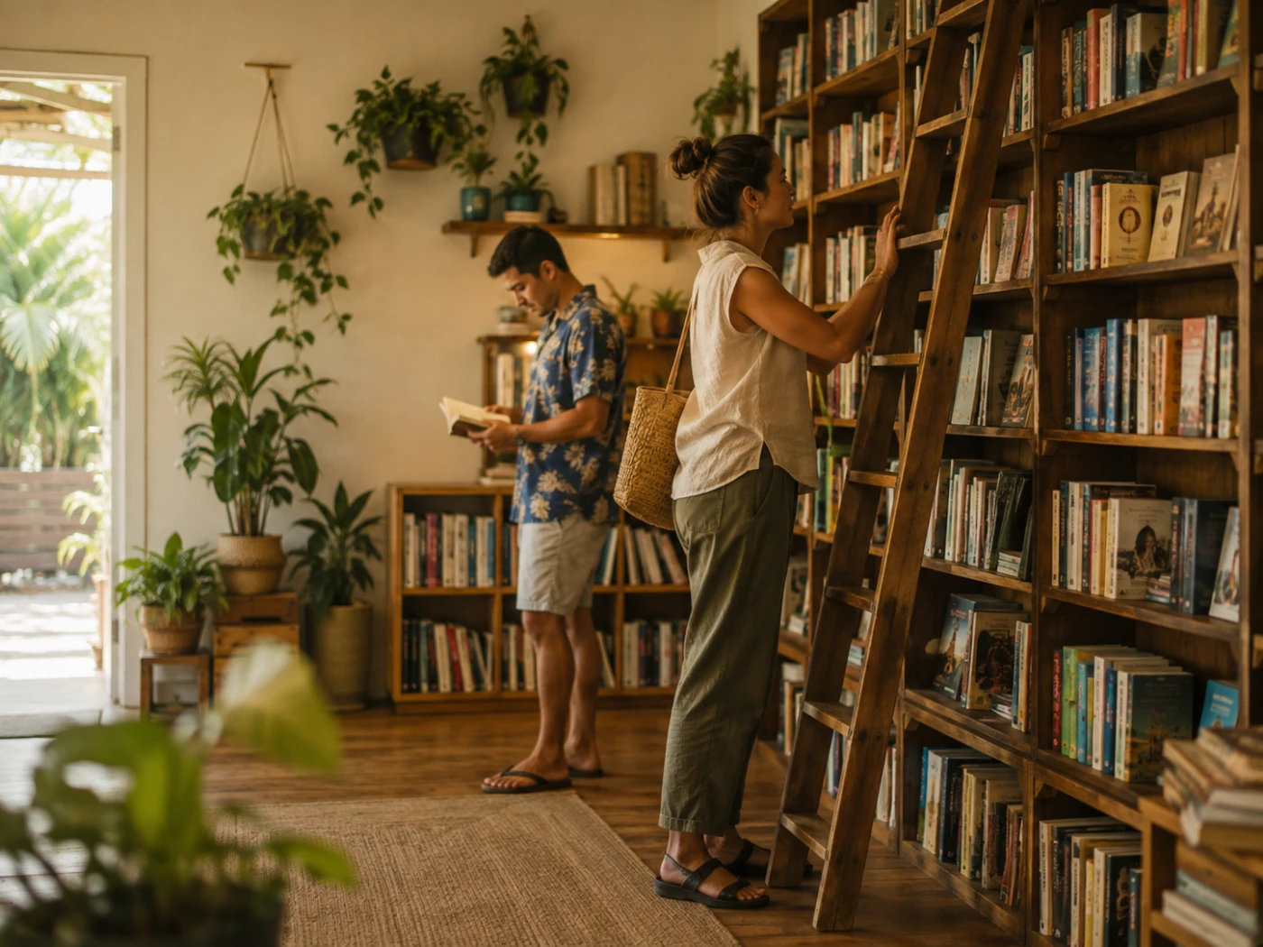 Neighborhood bookshop in Mānoa